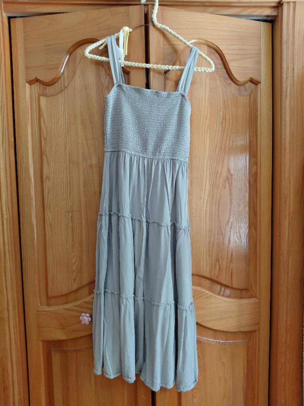 Green/gray Summer Straps Dress